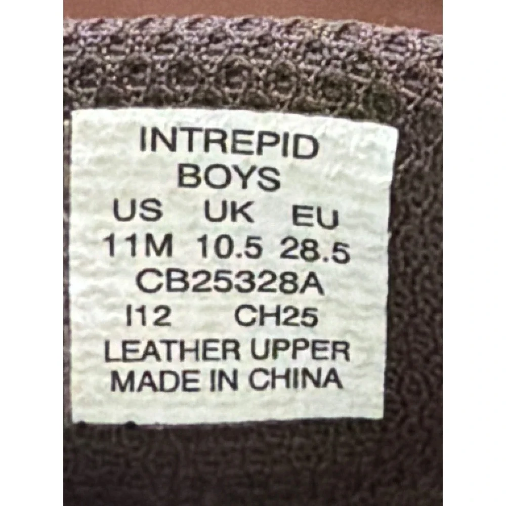 Sperry Top-Sider Boys Intrepid Leather Boat Shoes Cigar Brown 11M CB25328A
